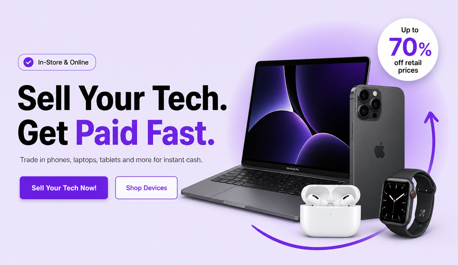 Sell your tech. Get paid fast.